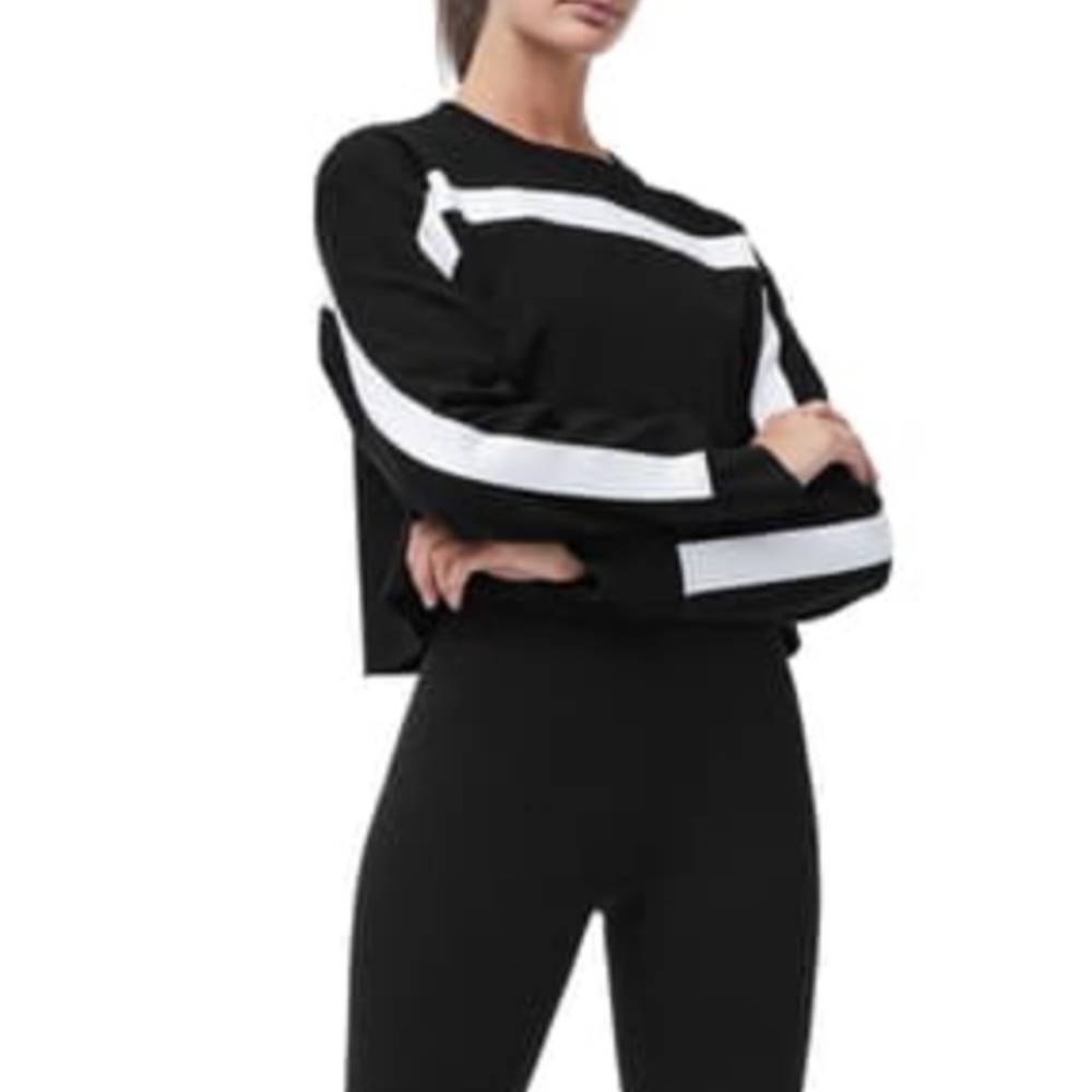 Brand New Good American Boxy Crop Sweatshirt